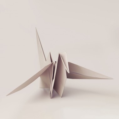 Origami Print Kranich von Christina Pauls