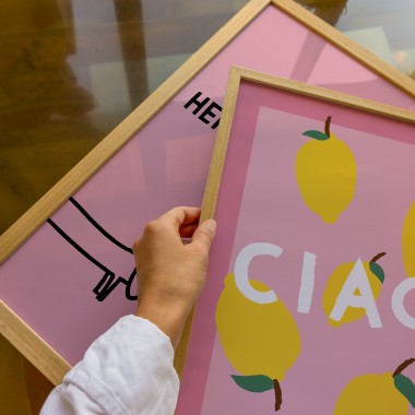 vonsusi - Poster "Ciao Zitrone Rosa"