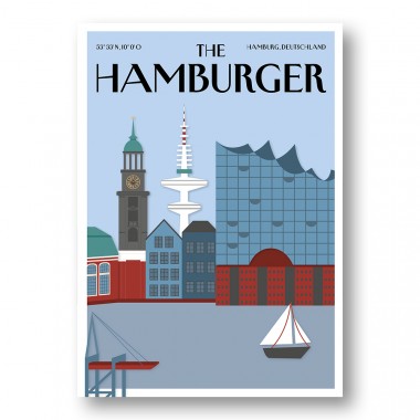 Rapü Design | Postkarten The Hamburger Seemann und Skyline | 2er-Set