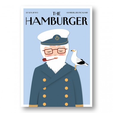 Rapü Design | Postkarten The Hamburger Seemann und Skyline | 2er-Set