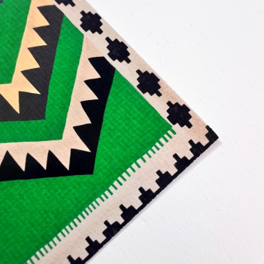 Pattern Kunstdruck / Gicléeprint / Kilim Classic grün