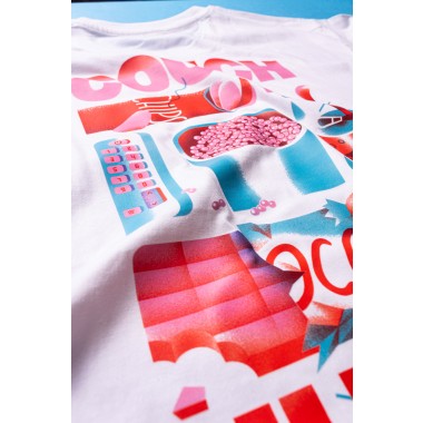 Martin Krusche - T-Shirt white »Couch Ultras«