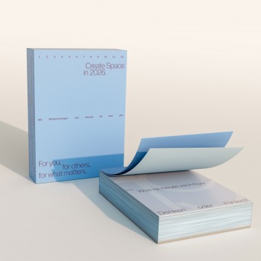 Abreisskalender »Create Space in 2026.« For you, for others, for what matters.