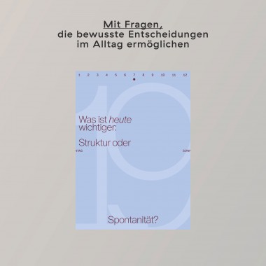 Abreisskalender »Create Space in 2026.« For you, for others, for what matters.