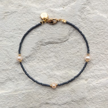 DIY-Set Armband mit Süßwasserperlen I wasserfest & plastikfrei I ever so tiny