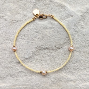 DIY-Set Armband mit Süßwasserperlen I wasserfest & plastikfrei I ever so tiny