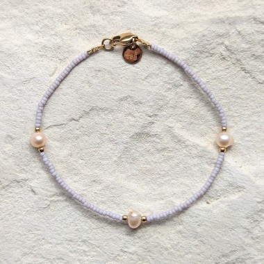 DIY-Set Armband mit Süßwasserperlen I wasserfest & plastikfrei I ever so tiny