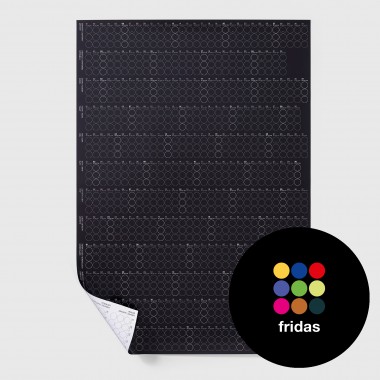 dot on Jahresplaner 2026 mit Klebepunkten · 69x100 cm · art edition fridas