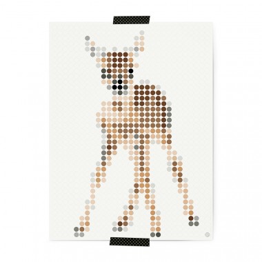 dot on art / my deer – DIY-Kunstwerk zum Selberkleben / 30x40 cm