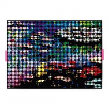 dot on Pixelart / DIY-Set mit Klebepunkten / water lilies 50x70 cm