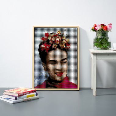 dot on Pixelart - Kleben nach Zahlen mit Klebepunkten / frida 50x70 cm