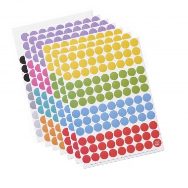 dot on maxi / Monatsplaner 2023 – mit Klebepunkten in 12 Farben