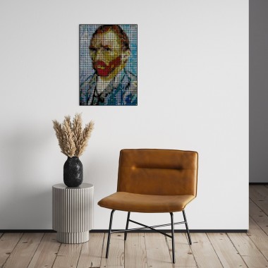 dot on Pixelart - Kleben nach Zahlen mit Klebepunkten / vincent 50x70 cm