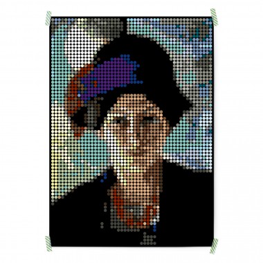 dot on Pixelart - Kleben nach Zahlen mit Klebepunkten / macke 50x70 cm