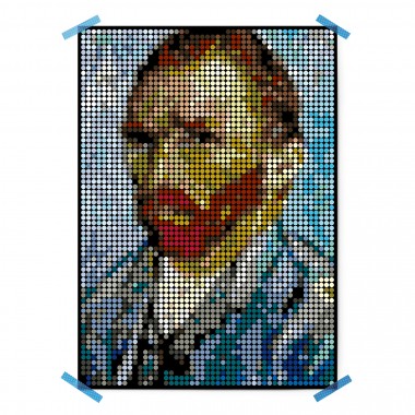dot on Pixelart - Kleben nach Zahlen mit Klebepunkten / vincent 50x70 cm