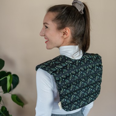 Wärmekissen Nacken Schulter mit Bio-Dinkel "Olive Schwarz"– Tochter von Walter