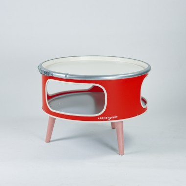Lockengelöt Betty Ölfass-Couchtisch