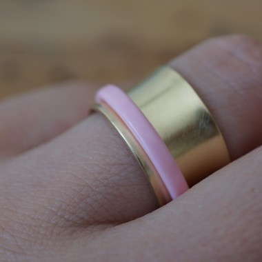 rosa Spinner Ring - Ida Fischer Schmuck