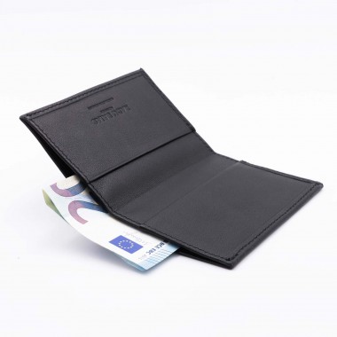 Mini Geldbörse Schwarz – aus Premium Nappaleder
