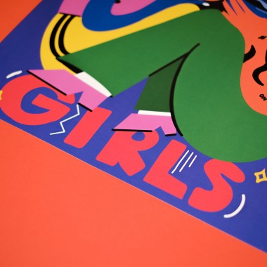 Girls in Motion Support your Girls A2 Poster