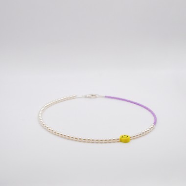 »Digging« Smiley-Kette in Violett von pinapina