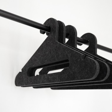 halblang | Kleiderbügel | Filz | dark anthracite