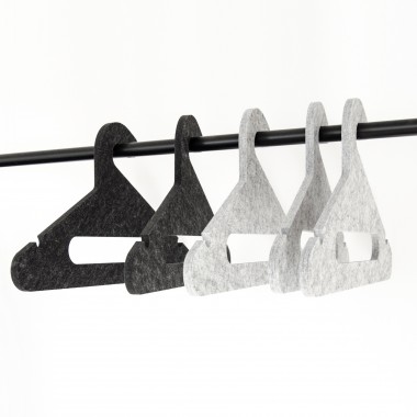 halblang | Kleiderbügel | Filz | marble