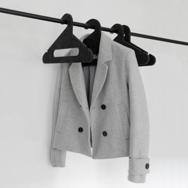 halblang | Kleiderbügel | Filz | dark anthracite