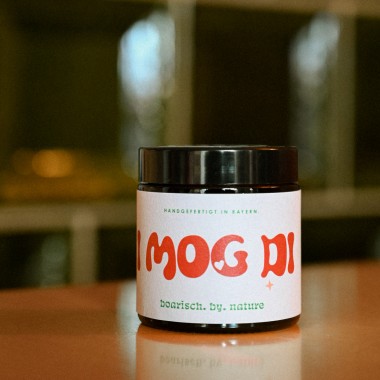 I mog di  | Bayerische Duftkerze  | 120ml Rapswachs Zedernholz