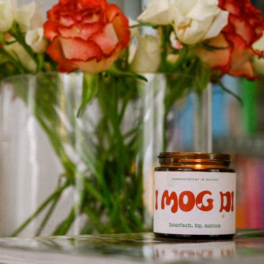 I mog di  | Bayerische Duftkerze  | 120ml Rapswachs Zedernholz