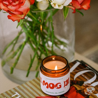 I mog di  | Bayerische Duftkerze  | 120ml Rapswachs Zedernholz