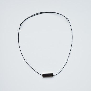 nahili KETTE "square tubes" minimal 14Karat Gelbgold Anhänger