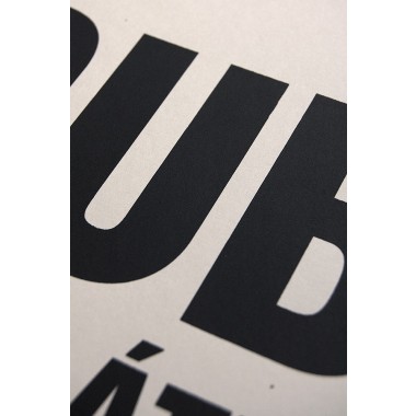 Buchstabenort Dublin Stadtteile-Poster Typografie