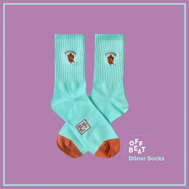 Gerippte Döner Kebab Berlin Socken von Offbeat
