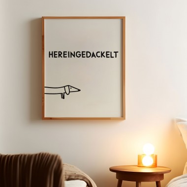 vonsusi - Poster "Hereingedackelt" s/w