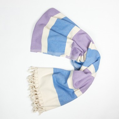 Yolunda Hamamtuch Bio-Baumwolle Dalya sky over lavender
