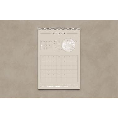 Mondkalender 2027 Beige // ShellyCreates