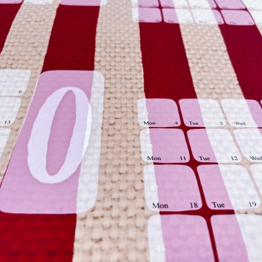 Jahresplaner 2025 Stripe rot / Kilim