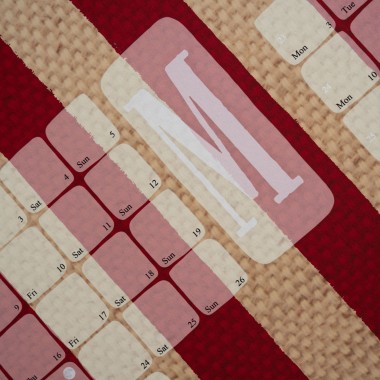 Jahresplaner 2025 Stripe rot / Kilim