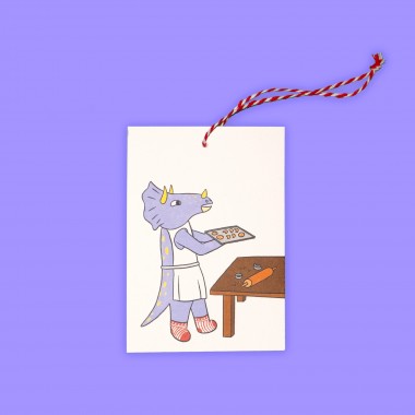 The Naughty District - »Dino Geschenkanhänger für Weihnachtsgeschenke«