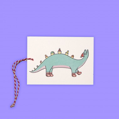 The Naughty District - »Dino Geschenkanhänger für Weihnachtsgeschenke«
