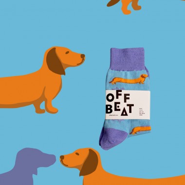 Dackel Hund Socken von Offbeat