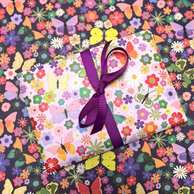 Bunte Briefumschläge mit Blumenwiese | Set aus 8 DIN C5 Kuverts - My Pretty Circus