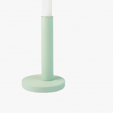 Einfachdesign, Kerzenständer, groß mint, zerlegbar Massivholz lackiert