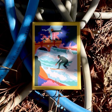 Das Puzzle Kollektiv - Puzzle "Eisbachwelle" 99 Teile Mini
