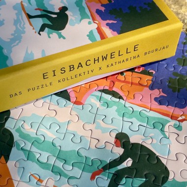 Das Puzzle Kollektiv - Puzzle "Eisbachwelle" 99 Teile Mini