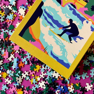 Das Puzzle Kollektiv - Puzzle "Eisbachwelle" 1000 Teile