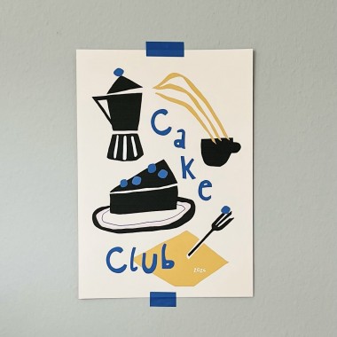Cake Club Food & Kitchen Poster