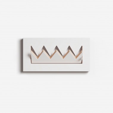 Fläpps Garderobe Crownhäng 40x20-1 - Weiß