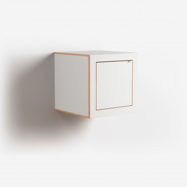 Fläpps Box Nachttisch 40x40x40 - Weiß